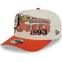 new-era-curved-brim-9fifty-a-frame-classic-anaheim-ducks-nhl-beige-and-orange-snapback-cap
