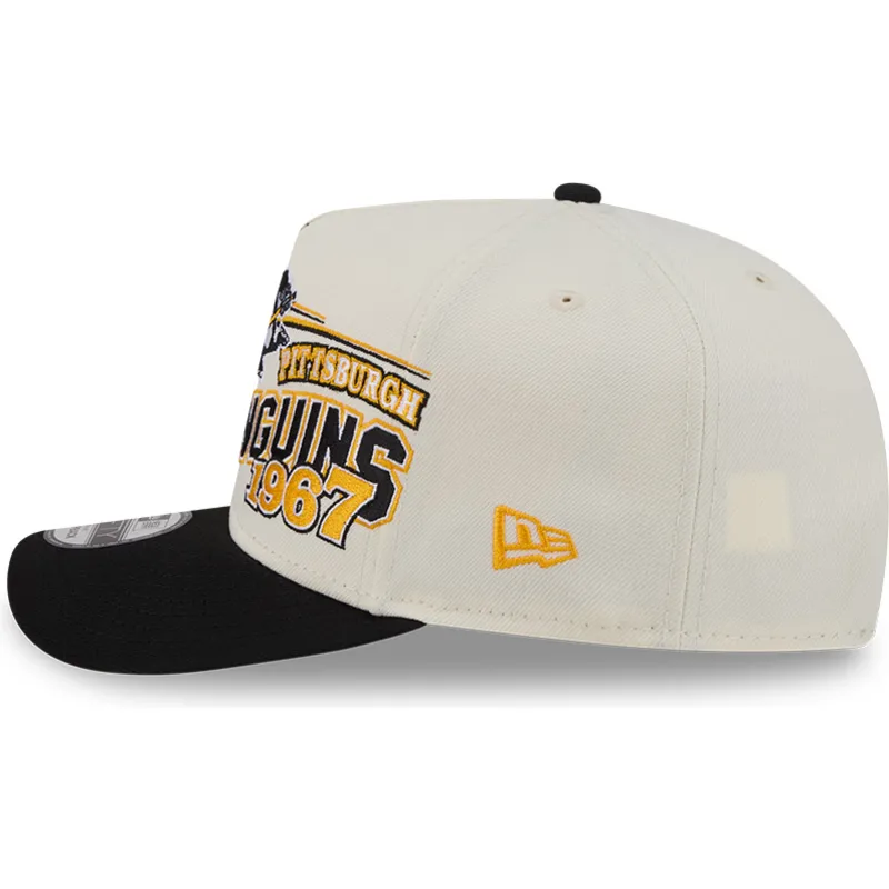 siltovky-zaoblena-bezova-snapback-9fifty-a-frame-classic-pittsburgh-penguins-nhl-new-era