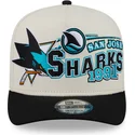 siltovka-zaoblena-bezova-snapback-9fifty-a-frame-classic-san-jose-sharks-nhl-new-era