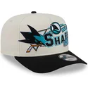 siltovka-zaoblena-bezova-snapback-9fifty-a-frame-classic-san-jose-sharks-nhl-new-era