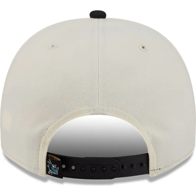 siltovka-zaoblena-bezova-snapback-9fifty-a-frame-classic-san-jose-sharks-nhl-new-era