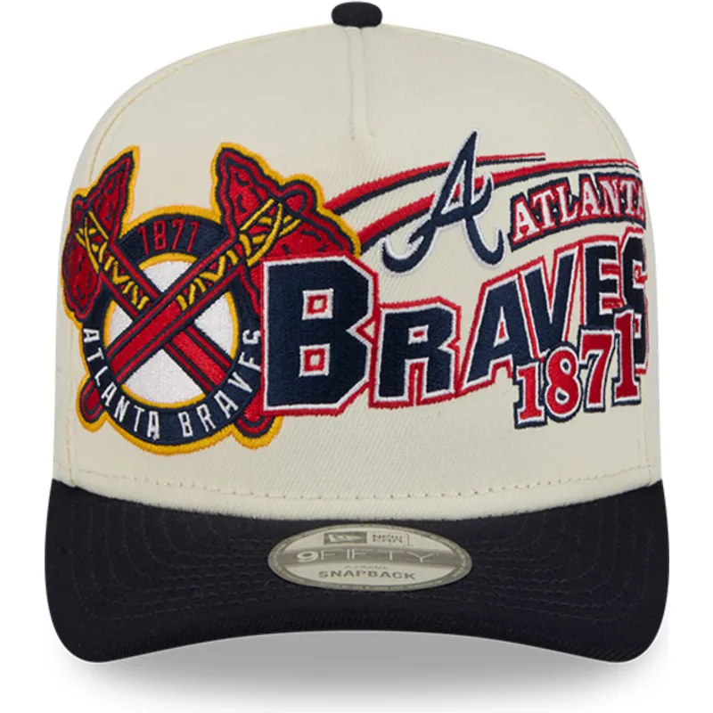 siltovky-zaoblena-bezova-snapback-9fifty-a-frame-classic-atlanta-braves-mlb-new-era