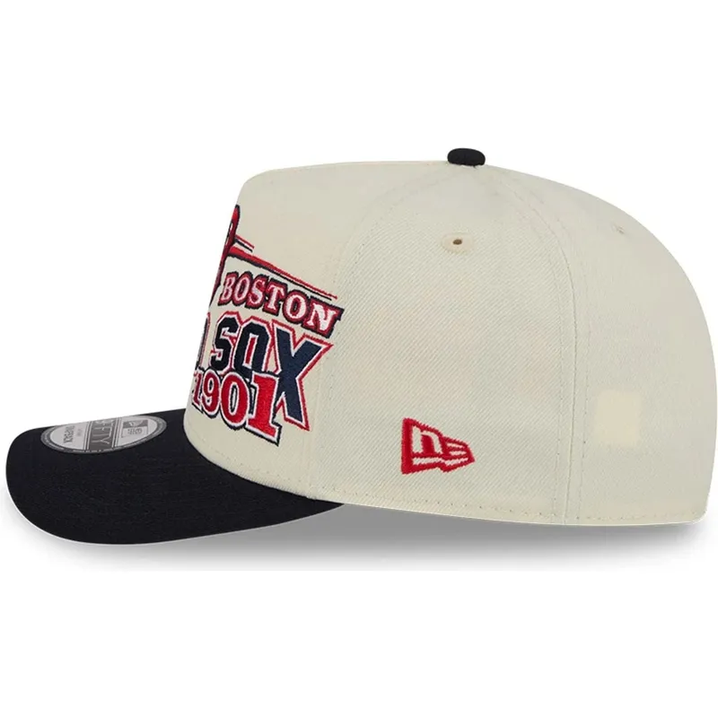 gorra-curva-beige-y-negra-snapback-9fifty-a-frame-classic-de-boston-red-sox-mlb-de-new-era