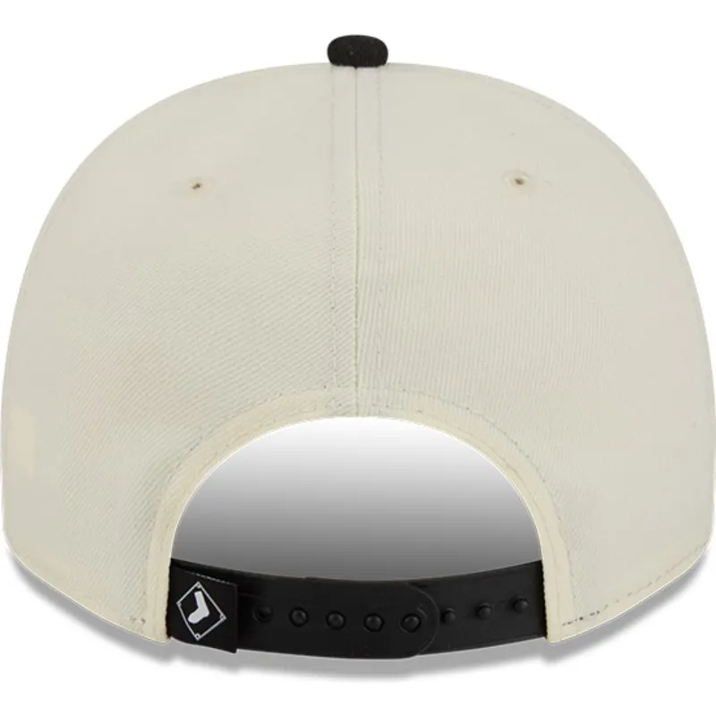 gorra-curva-beige-y-negra-snapback-9fifty-a-frame-classic-de-chicago-white-sox-mlb-de-new-era