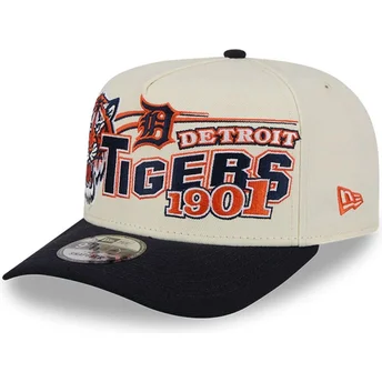 Šiltovky zaoblená béžová snapback 9FIFTY A Frame Classic Detroit Tigers MLB New Era