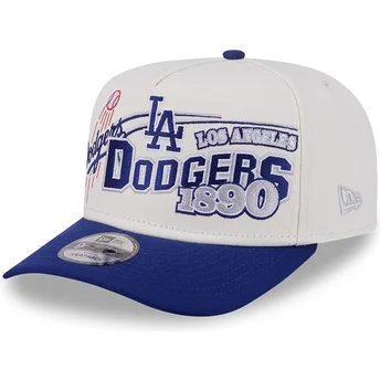 Šiltovky zaoblená béžová snapback 9FIFTY A Frame Classic Los Angeles Dodgers MLB New Era