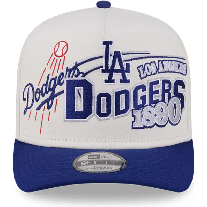 siltovky-zaoblena-bezova-snapback-9fifty-a-frame-classic-los-angeles-dodgers-mlb-new-era