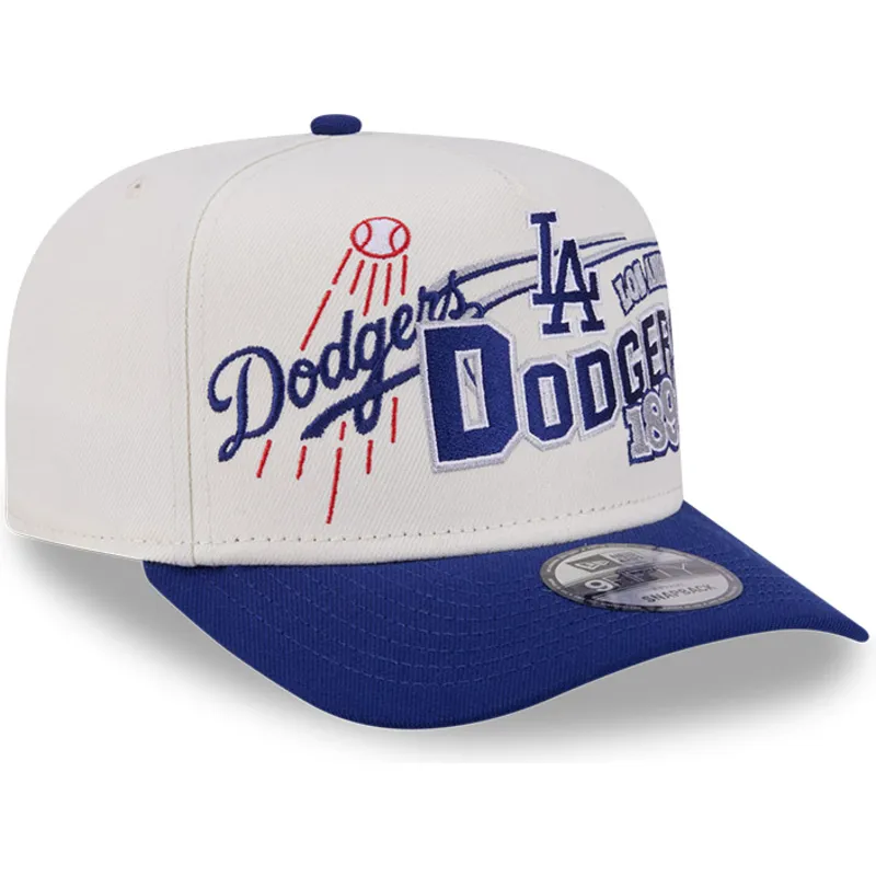 new-era-curved-brim-9fifty-a-frame-classic-los-angeles-dodgers-mlb-beige-and-blue-snapback-cap