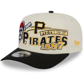 Cap zaoblená beige snapback 9FIFTY A Frame Classic Pittsburgh Pirates MLB New Era