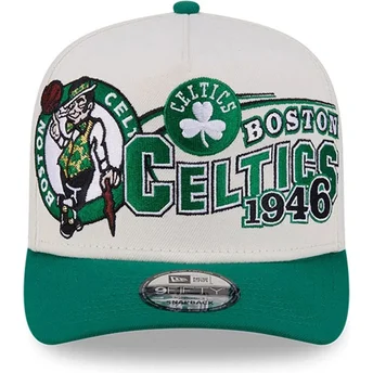 Šiltovky zaoblená béžová snapback 9FIFTY A Frame Classic Boston Celtics NBA New Era