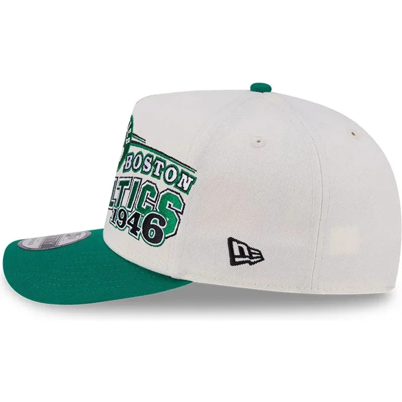 gorra-curva-beige-y-verde-snapback-9fifty-a-frame-classic-de-boston-celtics-nba-de-new-era