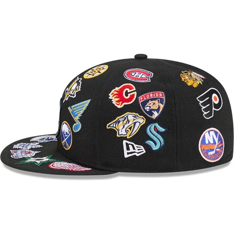 schwarze-enganliegende-59fifty-all-over-flat-cap-von-nhl-von-new-era