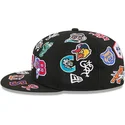 schwarze-enganliegende-59fifty-all-over-flat-cap-von-milb-von-new-era
