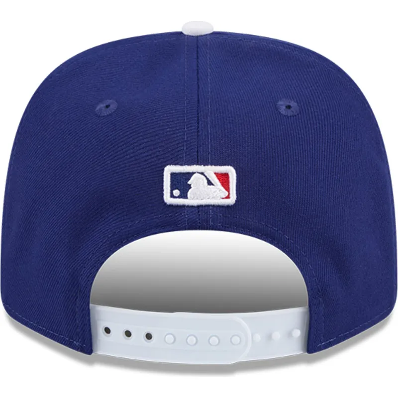 new-era-curved-brim-9seventy-stretch-snap-flower-los-angeles-dodgers-mlb-blue-and-white-snapback-cap