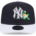 siltovka-zaoblena-tmavomodra-snapback-9seventy-stretch-snap-flower-new-york-yankees-mlb-new-era