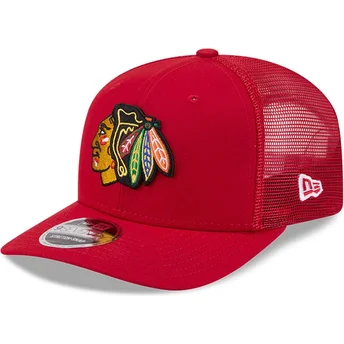 Šiltovka zaoblená červená snapback 9SEVENTY Stretch Snap EG Chicago Blackhawks NHL New Era