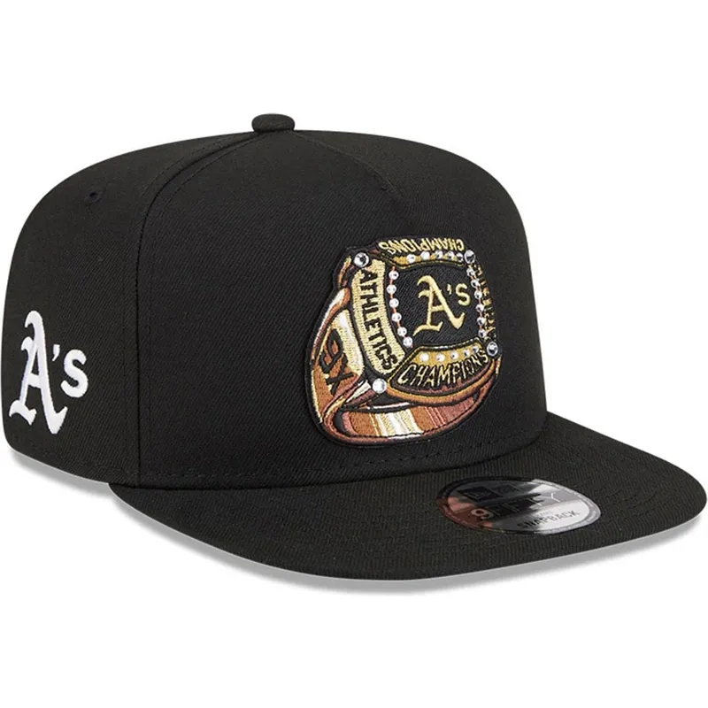 siltovky-rovna-cierna-snapback-9fifty-a-frame-ring-oakland-athletics-mlb-new-era
