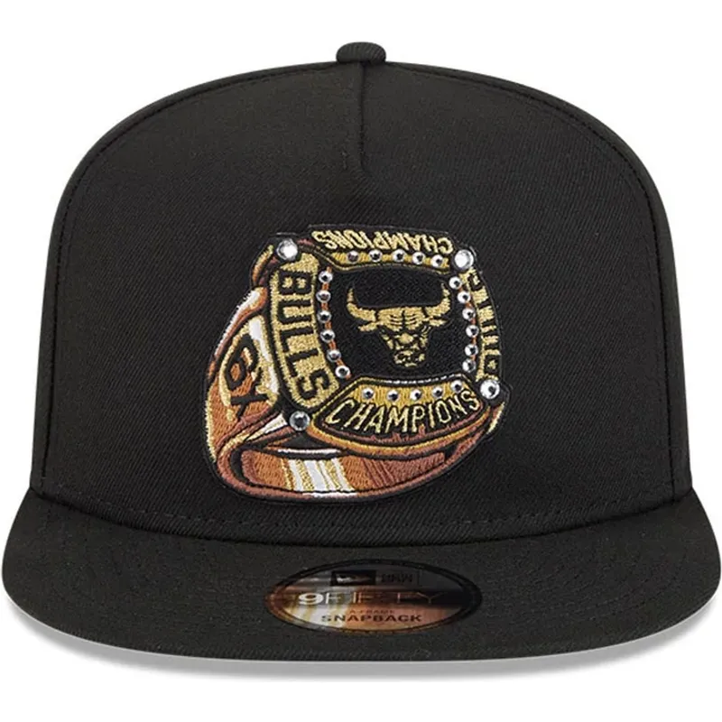 siltovka-rovna-cierna-snapback-9fifty-a-frame-ring-chicago-bulls-nba-new-era