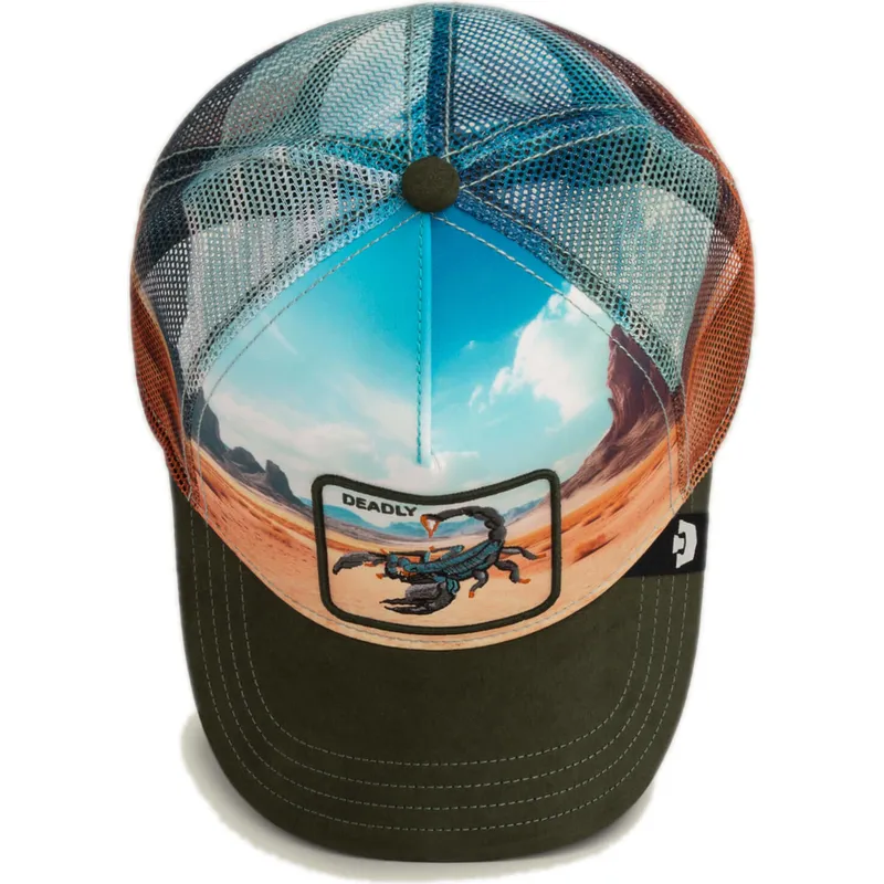 gorra-trucker-multicolor-escorpion-deadly-scorpion-in-the-element-the-farm-de-goorin-bros
