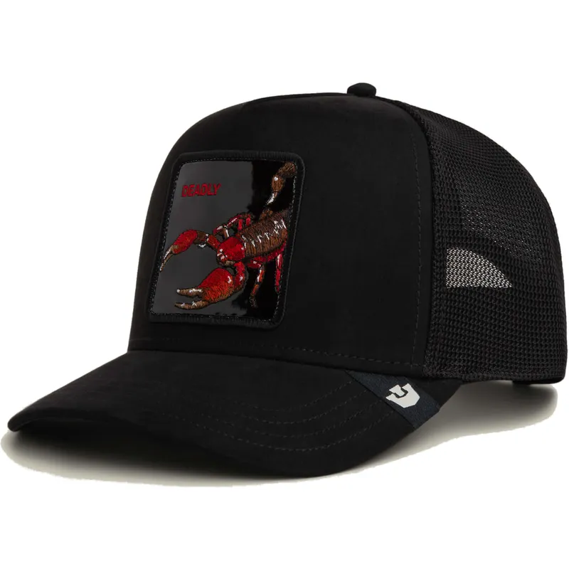 siltovky-zaoblena-kamionista-cierna-snapback-escorpion-deadly-black-out-scorpion-metallic-the-farm-the-farm-de-goorin-bros