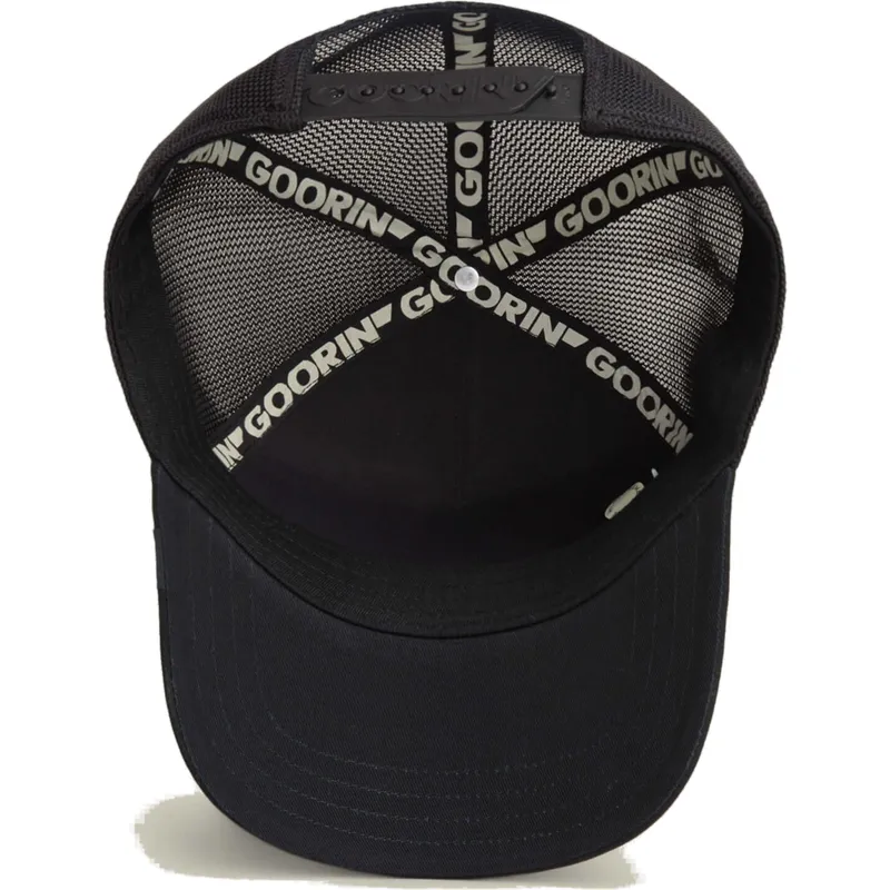 siltovky-zaoblena-cierna-snapback-black-out-doberman-metallic-the-farm-goorin-bros