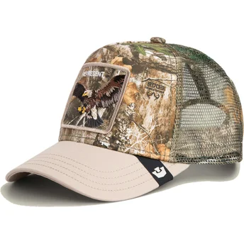 Trucker-Cap Camouflage Adler Realtree Edge Represent Eagle The Farm von Goorin Bros.