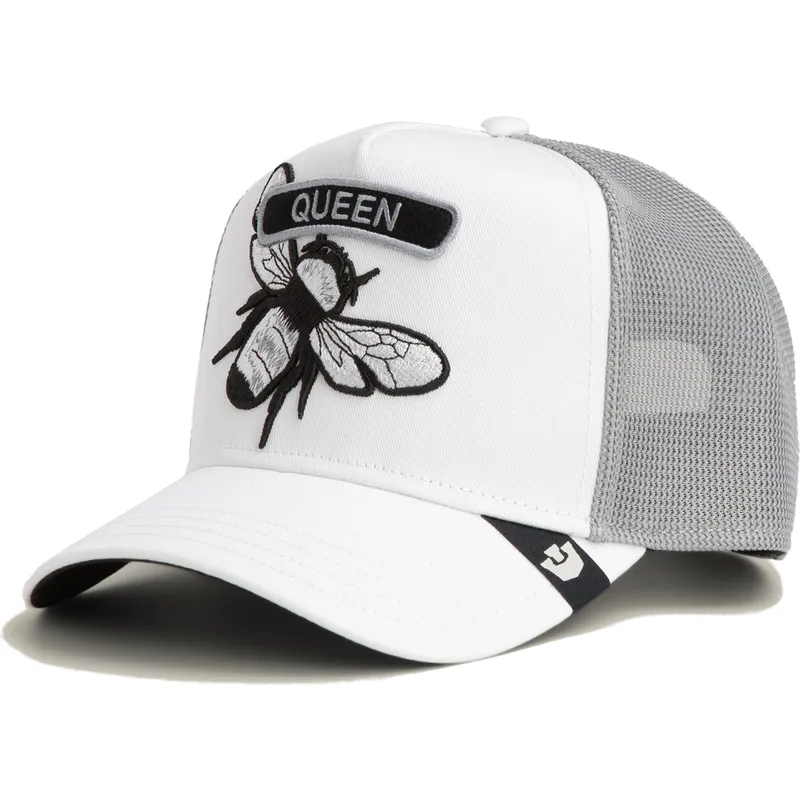 siltovka-zaoblena-biely-snapback-classic-rocker-queen-the-farm-goorin-bros