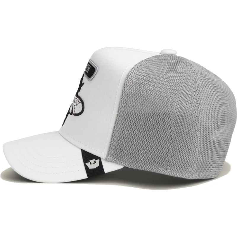 siltovka-zaoblena-biely-snapback-classic-rocker-queen-the-farm-goorin-bros