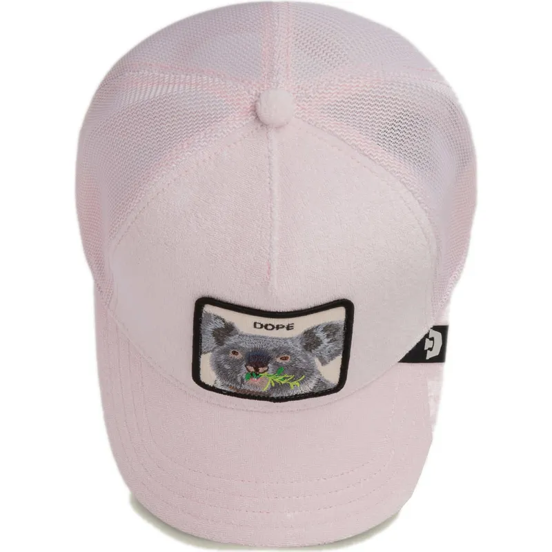 siltovka-zaoblena-ruzova-snapback-dope-terry-cloth-the-farm-goorin-bros