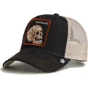 siltovka-zaoblena-cierna-snapback-cancelled-denim-skull-the-farm-goorin-bros