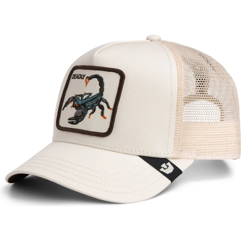 gorra-trucker-beige-escorpion-deadly-scorpion-the-farm-de-goorin-bros