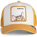 siltovky-zaoblena-kamionista-hneda-snapback-pre-deti-gato-curious-cat-mini-the-farm-the-farm-de-goorin-bros