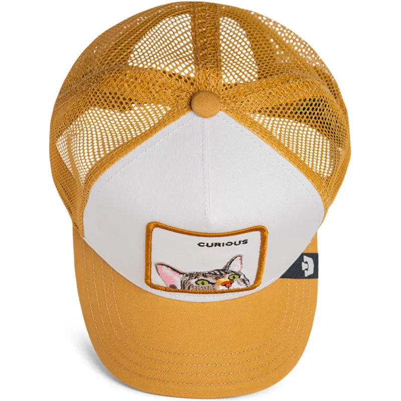 siltovky-zaoblena-kamionista-hneda-snapback-pre-deti-gato-curious-cat-mini-the-farm-the-farm-de-goorin-bros