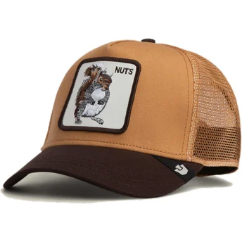 Trucker Cap braun Eichhörnchen Nuts The Farm von Goorin...