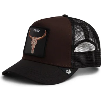Šiltovka zaoblená hnedá snapback Dead Skull The Farm Goorin Bros.