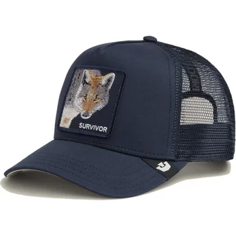 Trucker-Cap marineblau Wolf Survivor The Farm von Goorin Bros.
