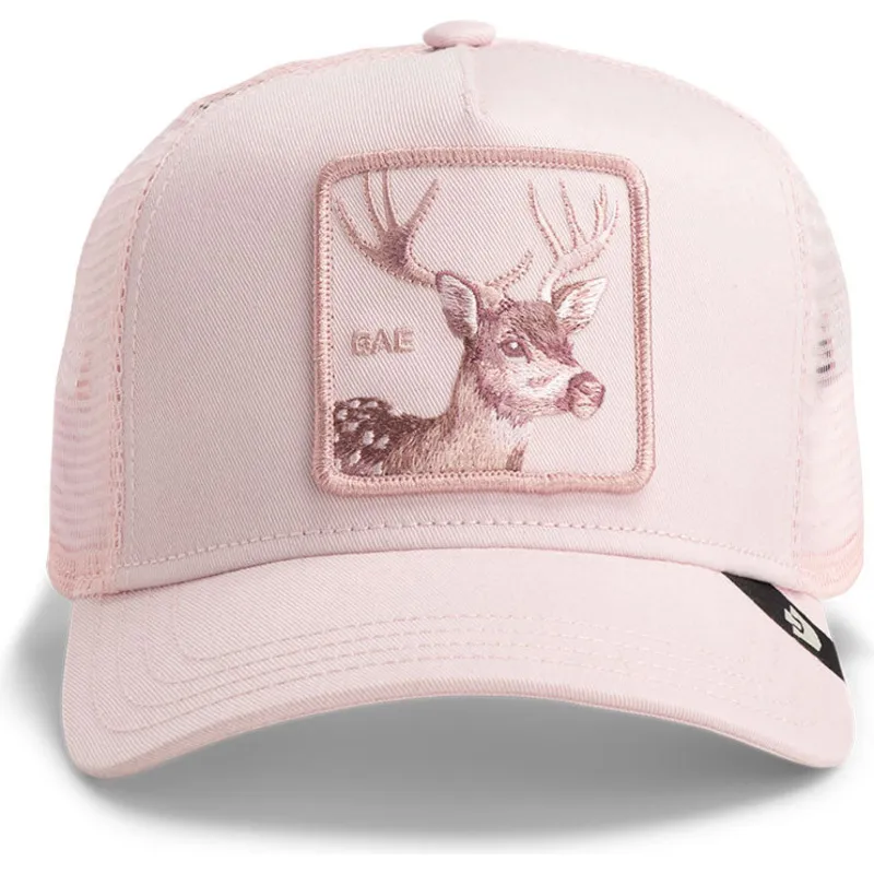 gorra-trucker-rosa-ciervo-bae-monochrome-the-farm-de-goorin-bros