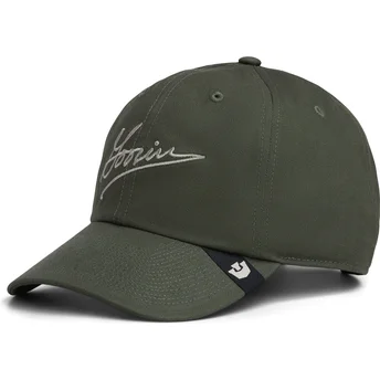 Gorra curva verde ajustable Script Papa de Goorin Bros.