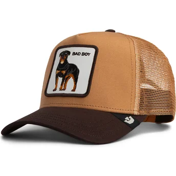 Šiltovka zaoblená hnedá snapback pre deti Bad Boy Mini The Farm Goorin Bros.