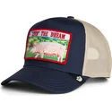 trucker-cap-marineblau-schwein-livin-the-dream-greener-grass-the-farm-von-goorin-bros