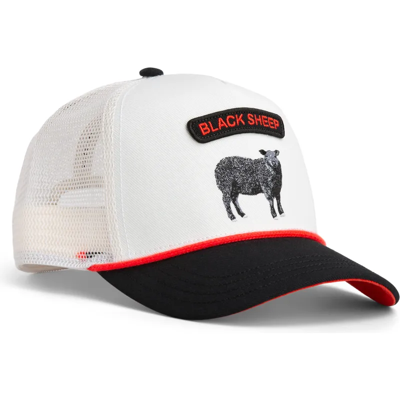 siltovky-zaoblena-kamionista-biely-snapback-oveja-pop-rocker-sheep-the-farm-the-farm-de-goorin-bros