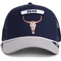 siltovky-zaoblena-kamionista-tmavomodra-snapback-buey-pop-rocker-skull-the-farm-the-farm-de-goorin-bros