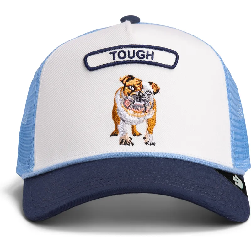 trucker-cap-blau-hund-bulldogge-pop-rocker-bulldog-the-farm-von-goorin-bros