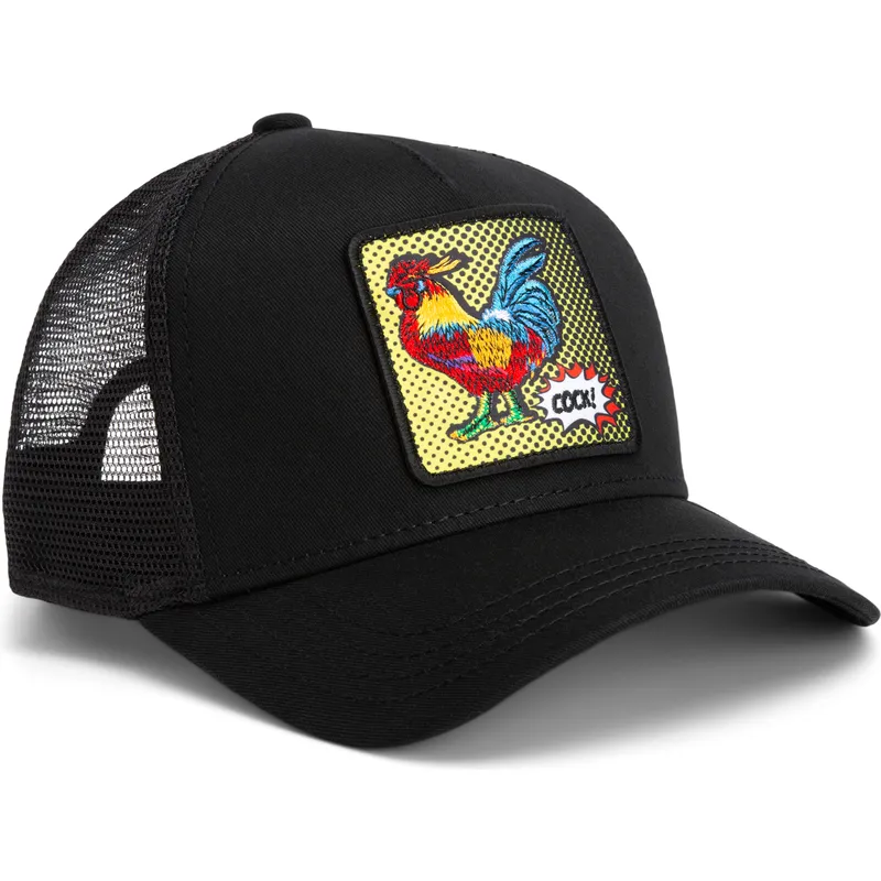 siltovky-zaoblena-kamionista-cierna-snapback-gallo-cock-rooster-pop-art-2-the-farm-the-farm-de-goorin-bros