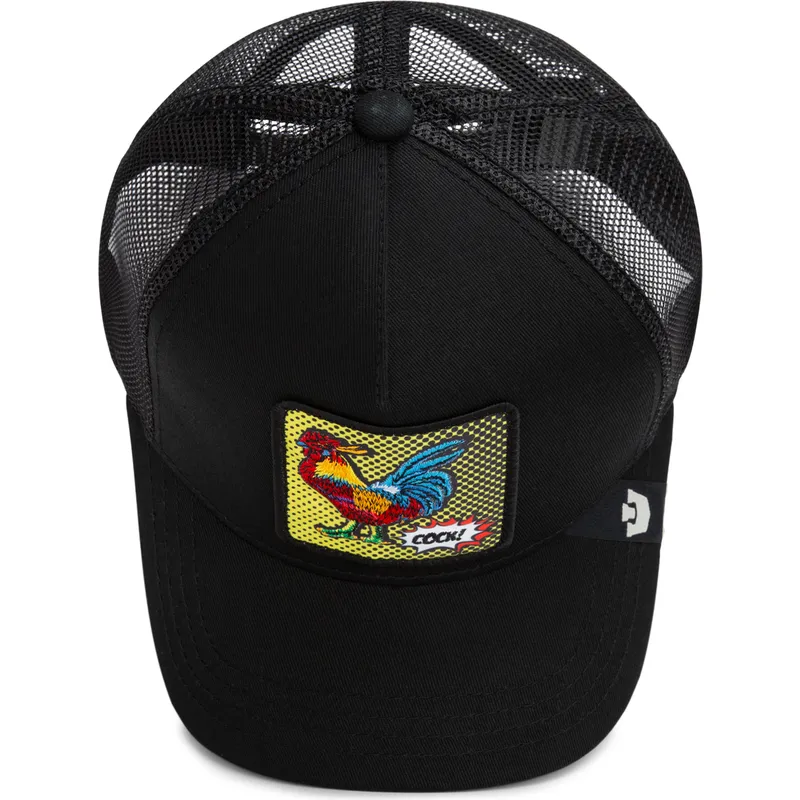 gorra-trucker-negra-gallo-cock-rooster-pop-art-2-the-farm-de-goorin-bros