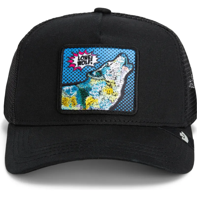 siltovka-zaoblena-cierna-snapback-lone-wolf-pop-art-2-the-farm-goorin-bros