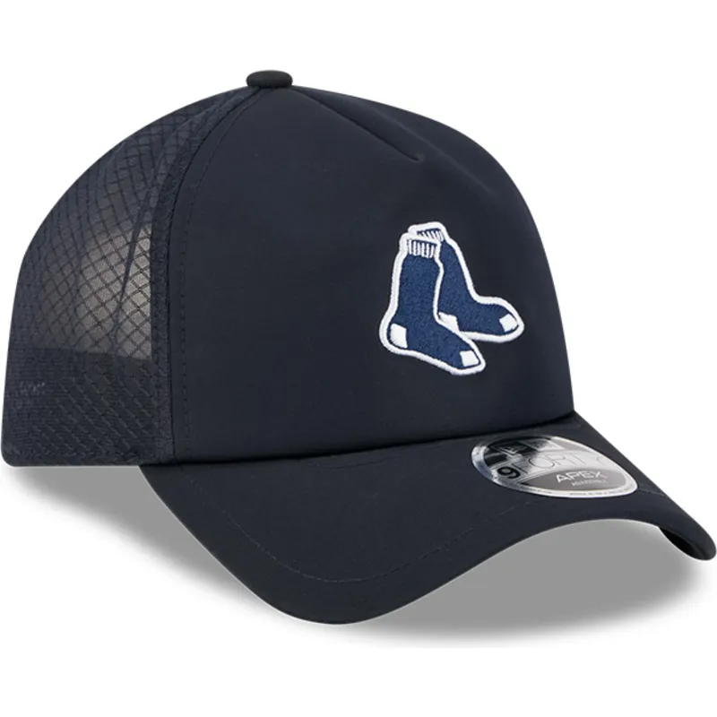 siltovky-zaoblena-kamionista-tmavomodra-snapback-9forty-apex-bp-boston-red-sox-mlb-new-era