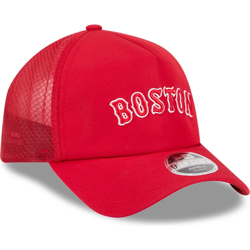 siltovky-zaoblena-kamionista-cervena-snapback-9forty-apex-bp-letters-boston-red-sox-mlb-new-era