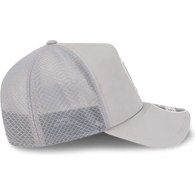 graue-trucker-kappe-9forty-apex-batting-practice-der-los-angeles-dodgers-mlb-von-new-era