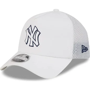 Weiße Trucker-Kappe 9FORTY APEX Batting Practice der New York Yankees MLB von New Era